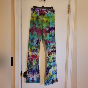 Ice dyed boot cut yoga pants